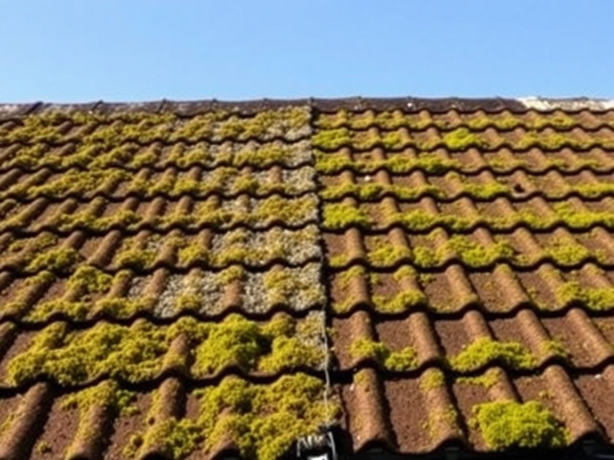 Moss removal & roof clean